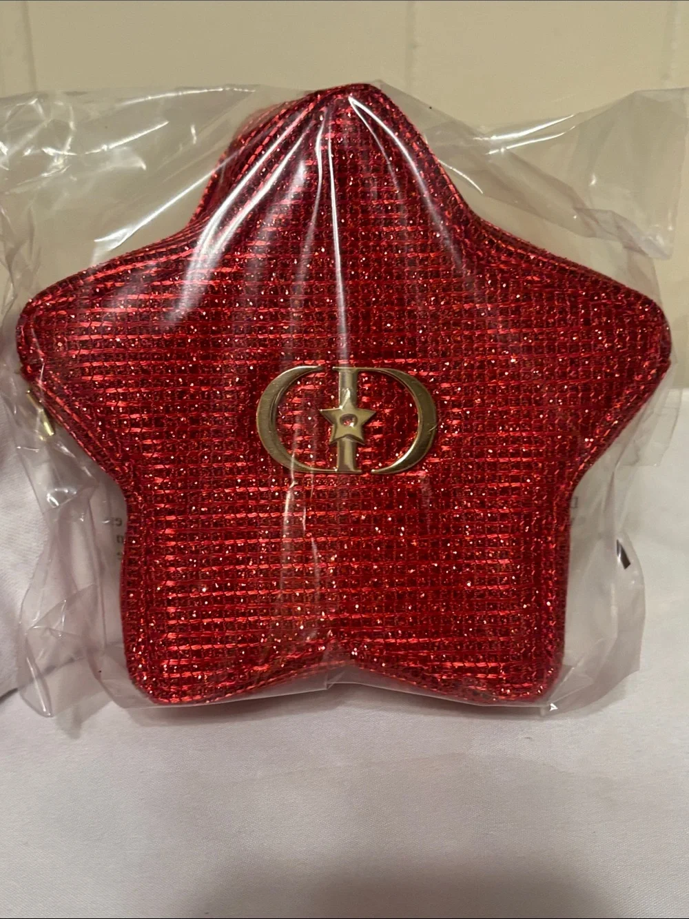 NIB / GWP Dior Beauty Lunar New Year Gift Set - Red Star Pouch & Shopping Bag